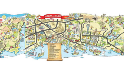 Antalya'da turistler için 'eğlenceli harita'