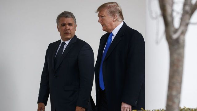 Trump, Kolombiya Devlet Başkanı Duque ile görüştü