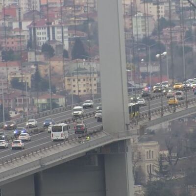 15 Temmuz Şehitler Köprüsü'nde şüpheli paket alarmı