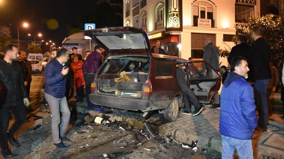 Samsun'da zincirleme trafik kazası