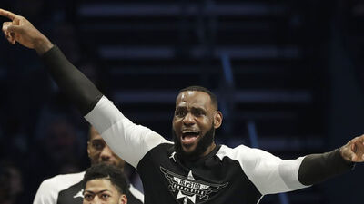 NBA All-Star maçını James'in takımı kazandı