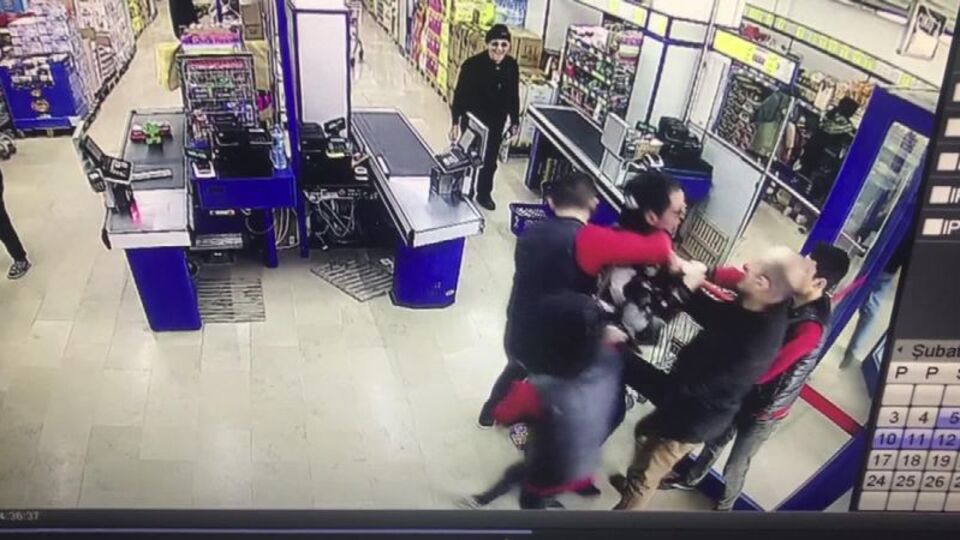 Marketten çıkarken böyle yakalandı