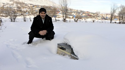 Dayanıklılığı test edildi! Ölmesinler diye kara gömüldü