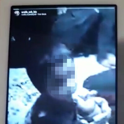 Minik bir bebek... 1,5 dakika süren kahreden görüntü!