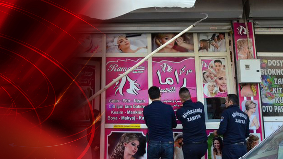 İki büyükşehirde yabancı tabelalar söküldü!