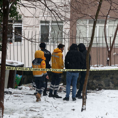 İstanbul Şişli'de karlar üzerinde cansız bedeni bulundu!