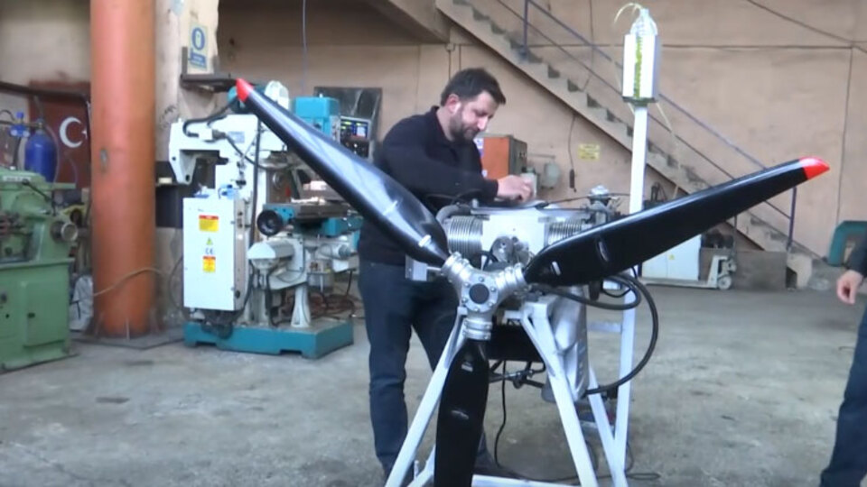 Yerli sportif uçak motoru prototipi üretildi