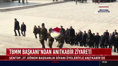 TBMM Başkanı Anıtkabir'de