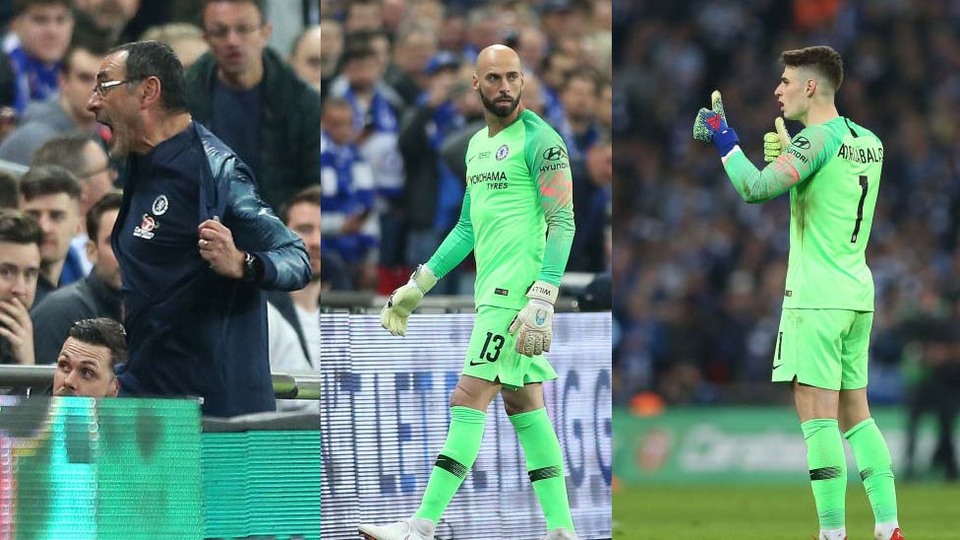 Oyundan çıkmayı reddeden Chelsea kalecisine Kepa Arrizabalaga'ya maaş cezası verildi