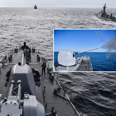 103 gemiyle, üç denizde... 'Mavi Vatan'da toplar ateşlendi!