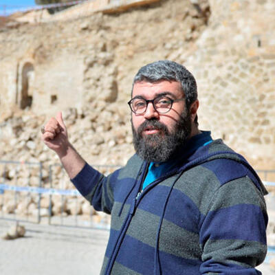 İstinat duvarı yıkılınca ortaya çıktı