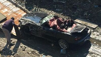 Test sürüşü böyle bitti! Sanayiden aldı, canından oldu