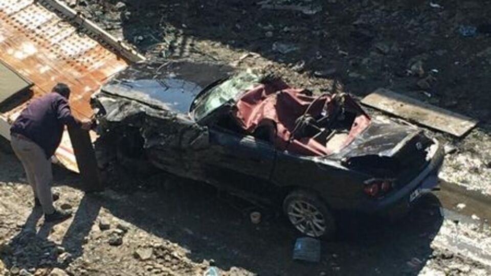 Test sürüşü böyle bitti! Sanayiden aldı, canından oldu