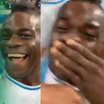 Balotelli'den görülmemiş gol sevinci!