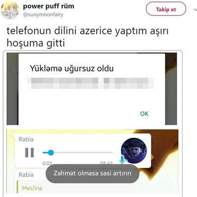 Telefon dilini Azerice yaptı... Sosyal medya çalkalandı!