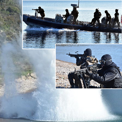 103 savaş gemisiyle icra edilen Mavi Vatan-2019'da çıkarma başladı!