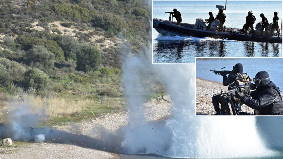 103 savaş gemisiyle icra edilen Mavi Vatan-2019'da çıkarma başladı!