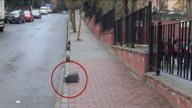 Hayat kurtaran kaldırım taşı!