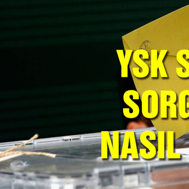 YSK seçmen sorgulama işlemi!