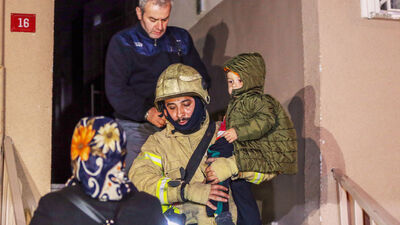 Güngören'de korkutan yangın!