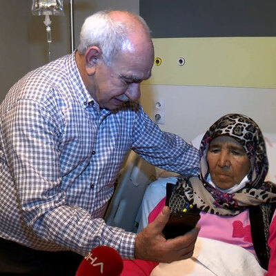 Donörün torunuyla görüşmede, gözyaşlarını tutamadılar