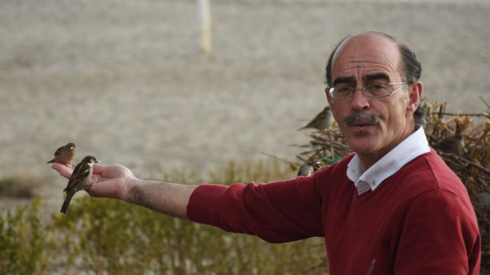 Serçelere ıslık çalan adam