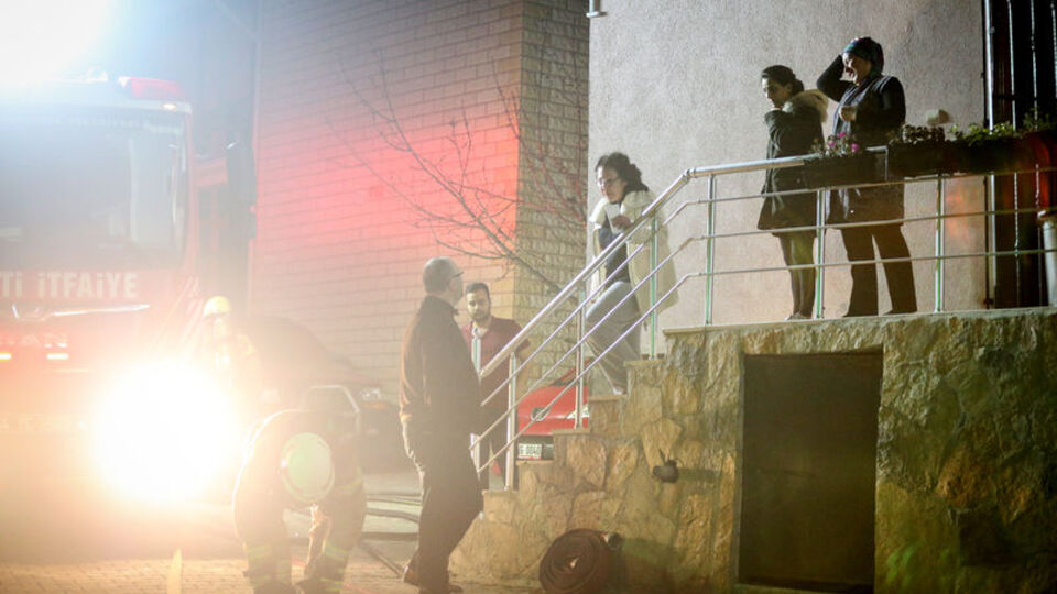 Lüks villada korkutan yangın