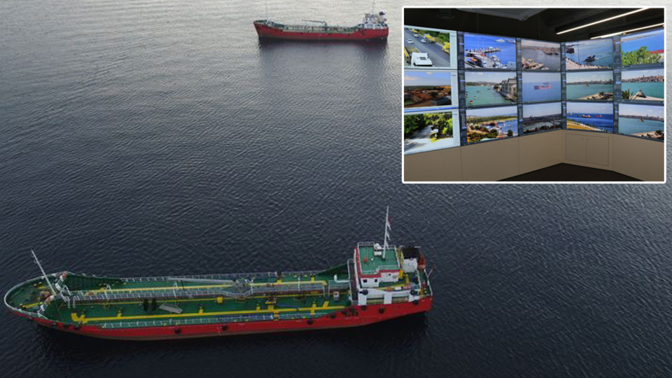 Denizi kirleten gemiler havadan görüntülendi! 87 gemiye ceza yağdı!