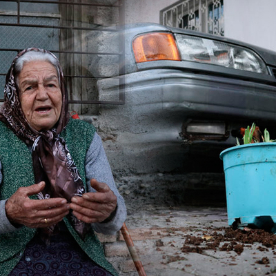 Babaanneden saksılı savunma!