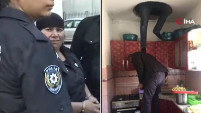 8 suçtan aranan kadın tavan arasında yakalandı!