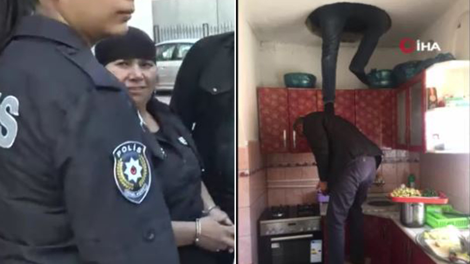 8 suçtan aranan kadın tavan arasında yakalandı!