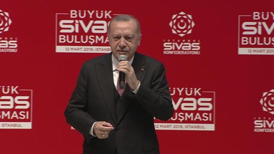 Cumhurbaşkanı Erdoğan Sivaslılar buluşmasında konuştu