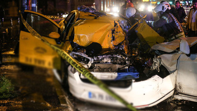 Beşiktaş'ta feci kaza: 1 ölü, 2 yaralı