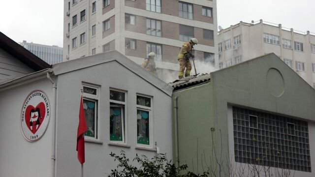 Kadıköy'de anaokulunda yangın paniği