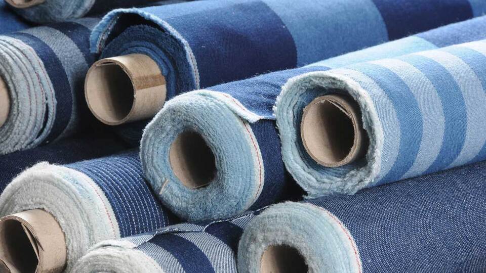 Akrilik elyaftan denim kumaşı!