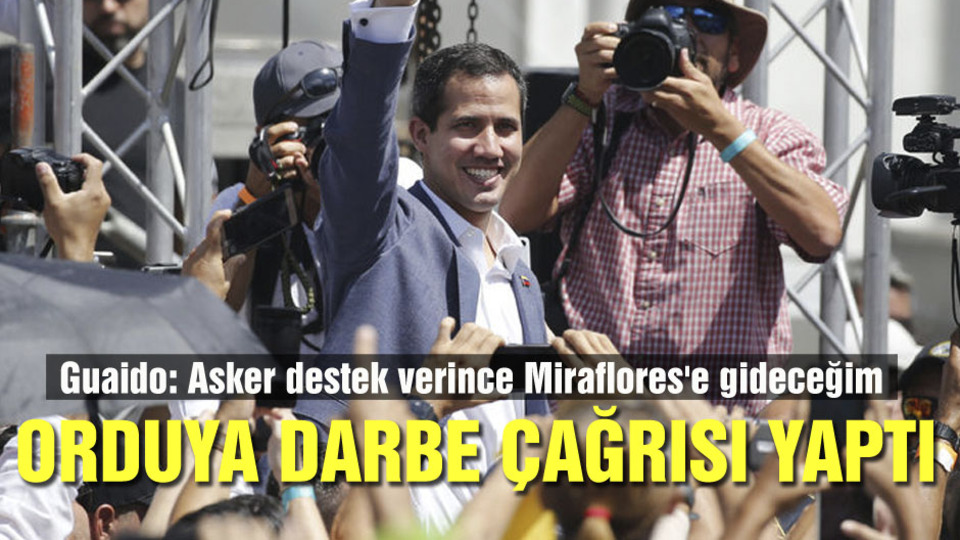 Guaido: Asker destek verince Miraflores'e gideceğim