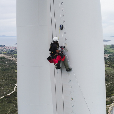 "Rüzgar cambazları"nın zorlu mesaisi
