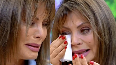 Canlı yayında gözyaşlarına boğuldu