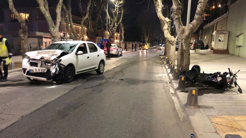 Üsküdar'da trafik kazası!