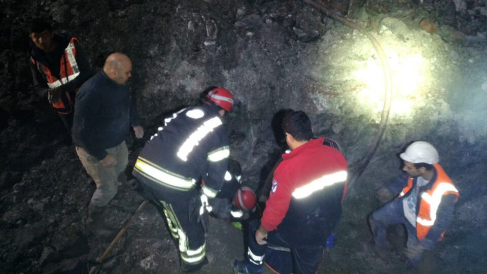 Tünel inşaatında göçük: 1 ölü