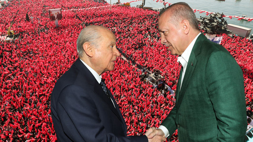 Cumhurbaşkanı Erdoğan ve MHP lideri Bahçeli İzmir'de