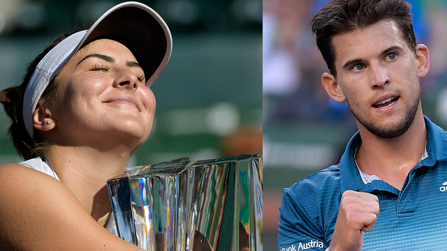 Şampiyonlar Thiem ve Andreescu