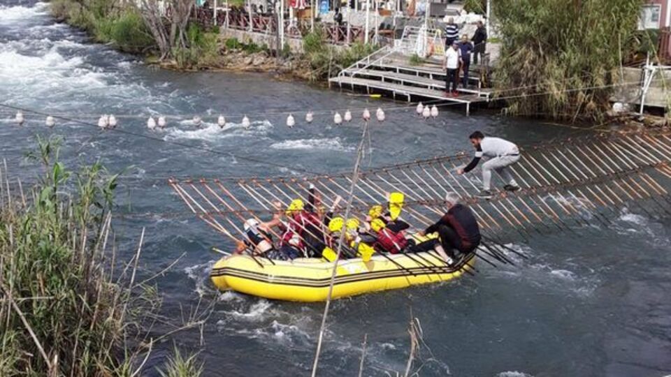 Rafting turunda feci olay!