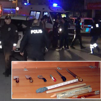 Akraba kavgası 70 kişi birbirine girdi