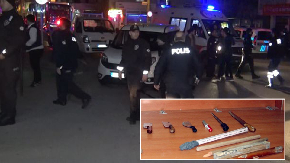 Akraba kavgası 70 kişi birbirine girdi