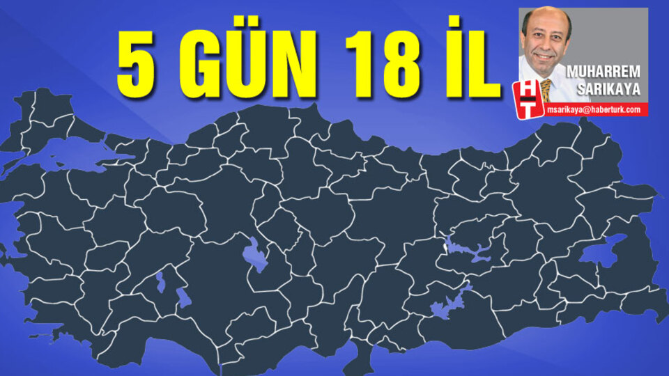 5 gün 18 il!