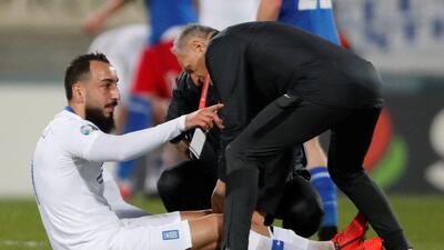 Mitroglou sakatlandı, Yunanistan kazandı