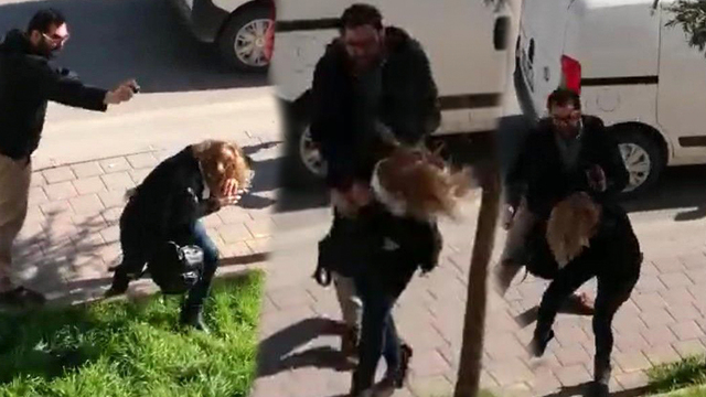Yol verme kavgasında akılalmaz saldırı!
