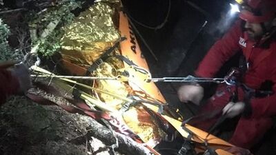 Mantar ararken 70 metrelik yamaçtan düştü