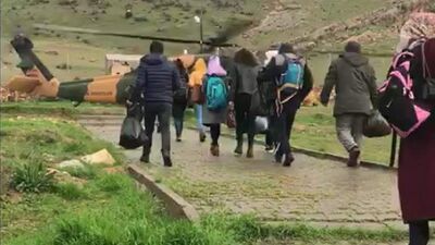 Oy pusulaları ve görevliler böyle taşındı